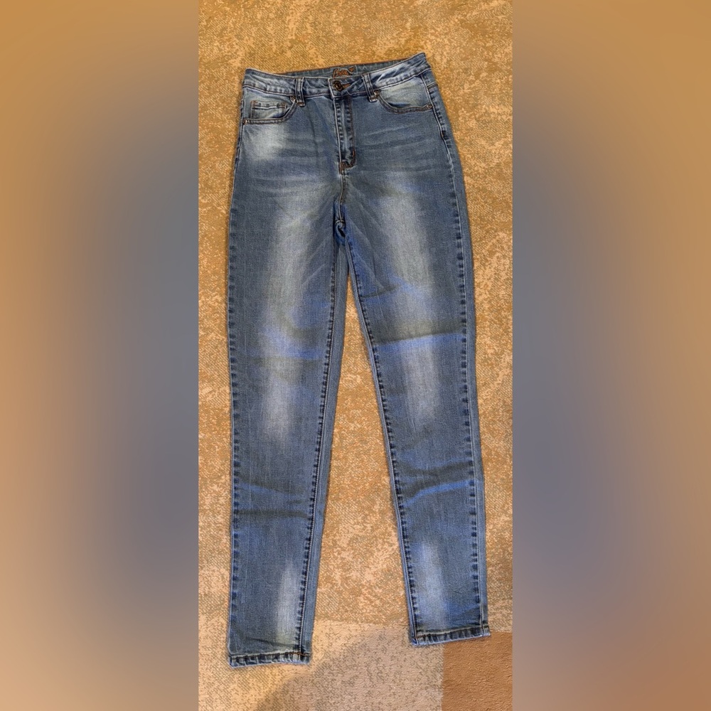 Chic Denim Architect Jeans Womens Size 7 Skinny Light Wash Stretch Denim